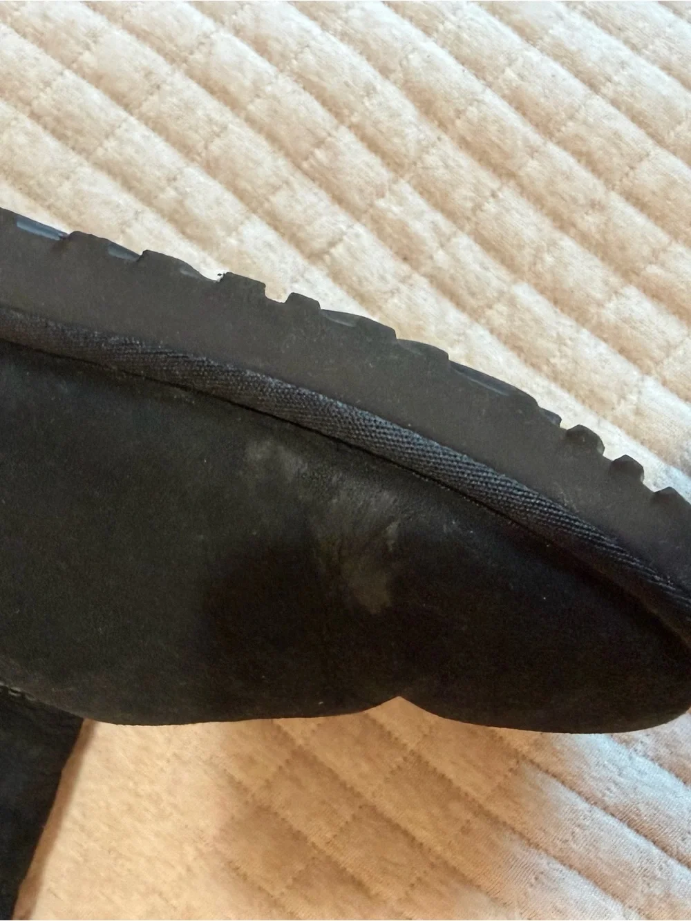 UGGS Classic Black Mid-Calf Suede Winter Boots
